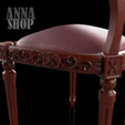 6.png 3D | STL | print | model | chair for doll | BJD | armchair | Rococo | interior | doll room | ooak | resin | collection