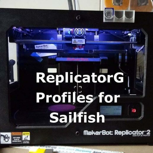 ReplicatorG profiles for Sailfish - 3D model önizlemesi