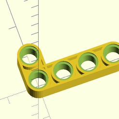 Untitled_-_1.png Free STL file Lego Technic: Perpendicular Beam Connector Customizable・3D print object to download