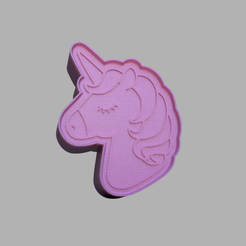 Unicornio_B-v1.png Archivo STL SOLID SHAMPOO PRESS JABON SOLIDO MOLDE Bath Bomb Mold.・Objeto para impresora 3D para descargar