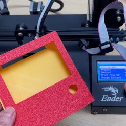 11.jpg Fichier STL gratuit Ender 3 LCD display Cover・Modèle imprimable en 3D à télécharger, Eunny