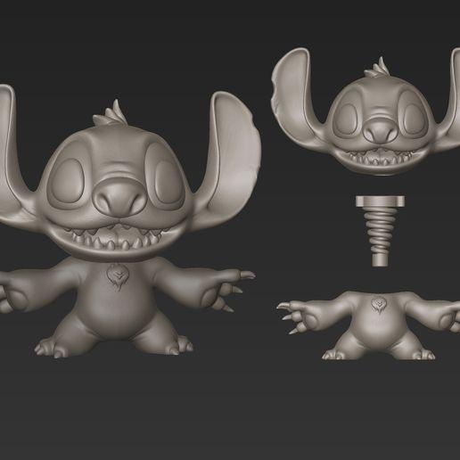 Stitch Bobble Head - 3D Printable Model ✨ 3D model