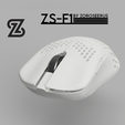 ZS-F1-White-Holes-1-Banner.png ZS-F1 3D Printed Ultra light Small for Logitech G305 based on Finalmouse Small Shape