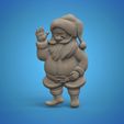santaaggg.934.jpg santa claus 3D STL model for 3D printing and CNC router merry christmas