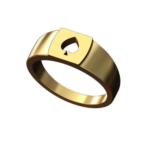 Ace-pocket-signet-ring-size5to9-04.jpg Ace of spades engraving signet ring US sizes 5to9 3D print model