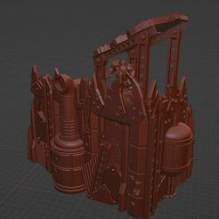 Space-Ork-Corner-ruin-2-01.jpg Archivo 3D Space Ork Corner Ruins 02 pieza de terreno inspirada en wh40k・Diseño imprimible en 3D para descargar