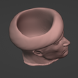 blender_kj2BMICANF.png Jack Krauser Villain From Residual Evil for 3d printing Pot planter/vase and head