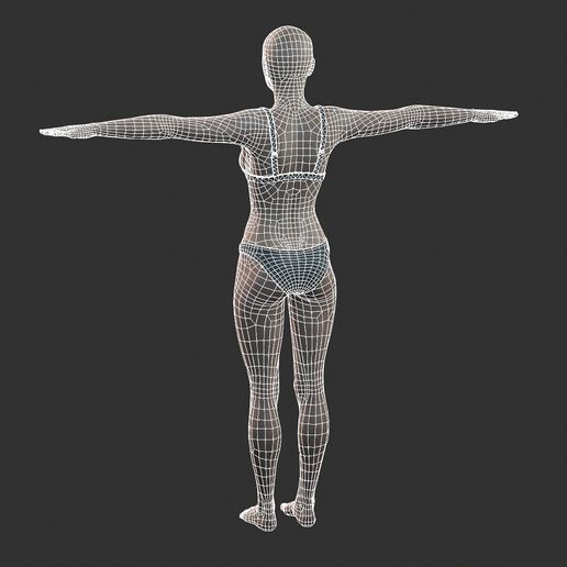 11.jpg -Datei Beautiful Woman -Rigged 3d character herunterladen • 3D-druckbare Vorlage, igorkol1994