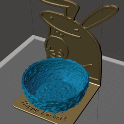 EasterFlorkEgg01.png STL-Datei Happy Easter Flork Holder Egg - Felicez Pascuas Posa Huevo・Design zum Herunterladen und 3D-Drucken