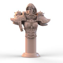 TEMPLATEfxdf.539.jpg STL file Sister (Bust)・Design to download and 3D print