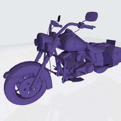 Harley Davidson Road King 3D Printable Model 3D model