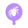 plantilla araña.stl Pochoir à café d'Halloween