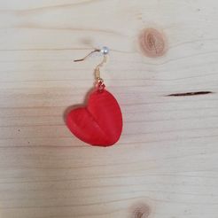 324975930_3110970302528436_3751119515959968183_n.jpg STL file Heart Ear ring/ key chain・3D printer model to download