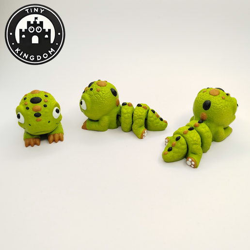 Flexi-Tiny-T-Rex,-P2.png Flexi Tiny Baby T-Rex, bewegliche Zappelfigur, inklusive Schlüsselanhänger, inklusive 3mf