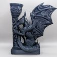 339242876_597903225720376_3454647953463210405_n.jpg Archivo STL Sujetalibros Dragón, Decoración para estanterías・Diseño imprimible en 3D para descargar