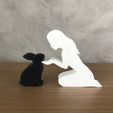 WhatsApp-Image-2023-01-26-at-16.17.29.jpeg Girl and her Rabbit(straight hair) for 3D printer or laser cut