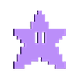 MarioStar_v2.stl Free STL file Pixel Star from Mario Bros games.・Design to download and 3D print