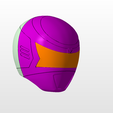 front.png power rangers inspace silver helmet stl file