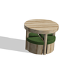 Table-and-4-chairs-1.png MINIATURE ROUND TABLE WITH 4 CHAIRS 1:24 SCALE