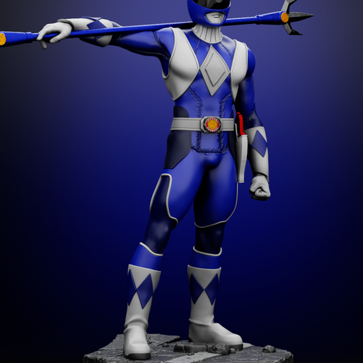 🐉 Blue Ranger - Power Rangers・ STL File for 3D printing・Cults