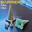 BARRIE V24 Concrete Barrier Diorama parts 1-24 1-64th scale