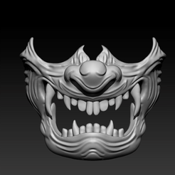 Captura.png STL file Oni Mask / Oni Mask・Model to download and 3D print