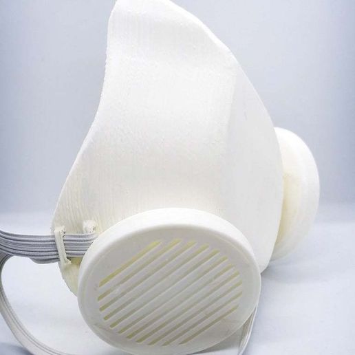 Covid-19 Hermetic Face Mask with Replaceable filters 3D model