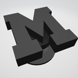 M.png AlphaCharm Set: Customizable Alphabet Jibbitz for Crocs