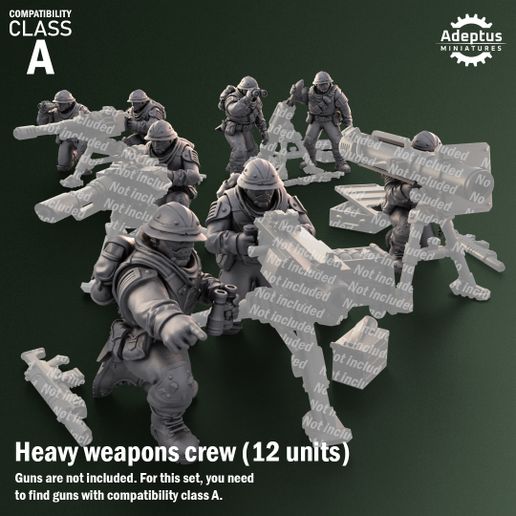 Heavy Weapons Team. Shadowmarch Battalion. Imperial Guard. Compatibility class A.