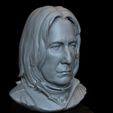 03.jpg Severus Snape (Alan Rickman) 3d Printable Model, Bust, Portrait, Sculpture, 153mm tall, downloadable STL file