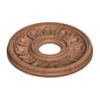 2.jpg Rosette No. 004 - Geometric Ceiling Medallion STL for CNC and 3D Printing