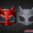 Persona_5_Panther_Mask_3d_print_model_10.jpg Persona 5 Panther Mask - Anime Cosplay Mask - Halloween Costume