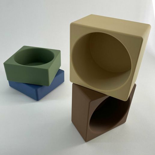 Planter-cactus-02.jpg Planters for Succulent Plants - Modular Stacking Cacti Pots Set