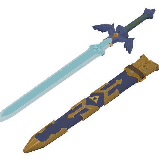 Master Sword The Legend of Zelda Breath of the Wild 3D model