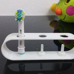 Archivo 3D gratis Soporte para cepillo de dientes eléctrico. Oral-B・Objeto  para impresora 3D para descargar・Cults