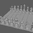 Chess-1.png Archivo STL Tablero de ajedrez modelo 3D low-poly・Idea de impresión 3D para descargar
