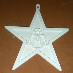 IMG-20220919-WA0016.jpeg STL-Datei Stern mit Engel Weihnachtskugel・Modell zum Herunterladen und 3D-Drucken, AlmeidaMarco