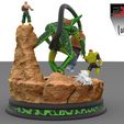 Cellvs-17-y-16.391.jpg Cell vs android 17 and 16 Tenshinhan Dragon Ball Z 3D print model