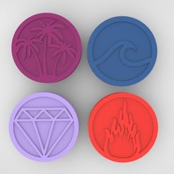 Grinders.399.jpg STL file GRINDER WEED - DIY - 4 PACK TOP PART.V2・3D print object to download