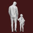 DOWNSIZEMINIS_man_withchild03.jpg Файл STL 1:43 МУЖЧИНА С РЕБЕНКОМ ДЛЯ ДИОРАМЫ・Модель 3D-принтера для загрузки