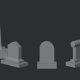 HS-Group.008.png Grave Markers, Set of 5 ( 28mm Scale )