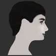 34.jpg Audrey Hepburn black and white bust for full color 3D printing