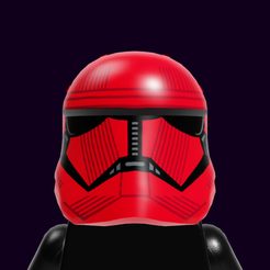 1.png Fichier STL Minifigure, Casque Coiffeuse SW Stormtrooper・Objet pour impression 3D à télécharger