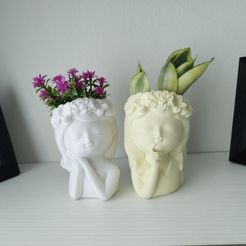 1A.jpg Файл STL МИЛАЯ ДЕВУШКА-ПЛАНТАТОР - САДОВЫЕ УЛЫБКИ・Шаблон для 3D-печати для загрузки