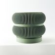 simpot-7539.jpg The Fulix Planter Pot with Drainage | Tray & Stand Included | Modern and Unique Home Decor for Plants and Succulents  | STL File