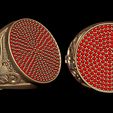 15.jpg Anel de sinete com cacho de diamantes para homens pesados