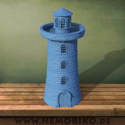turm.46.jpg OBJ file Nemoriko`s : Tabletop Lighthouse・3D print model to download, Nemoriko