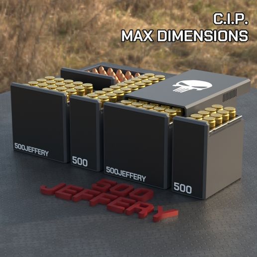 BBOX AMMO BOX .500 Jeffery Rimless AMMUNITION STORAGE 10/20/25/50 ROUNDS CRATE ORGANIZER 500 Jeffery