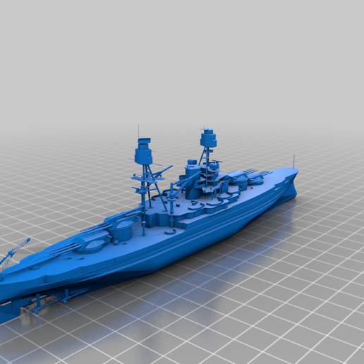 Free 3D File USS Arizona V2・Download 3D Printing Model・Cults