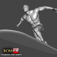 silver surfer16.png Silver Surfer Action Figure Printable 2 Poses BONUS